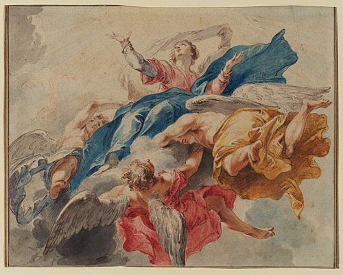 Assumption of the virgin, 1750, Pierre Paul Rubens