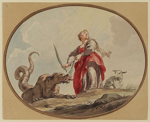 Saint Margaret, 1751, Pierre Paul Rubens