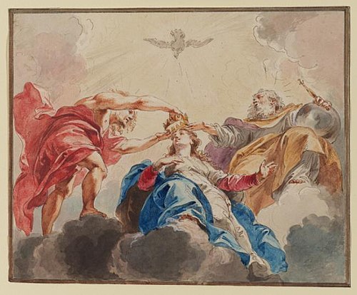 Coronation of the Virgin, 1751, Pierre Paul Rubens