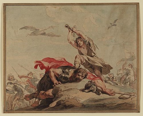 David Slaying Goliath, 1751, Pierre Paul Rubens