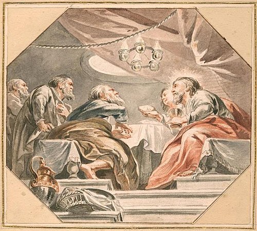 The last supper (Matthew 26: 17-30), 1730, Pierre Paul Rubens
