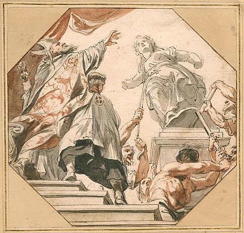 Saint John Chrysostom, 1730, Pierre Paul Rubens