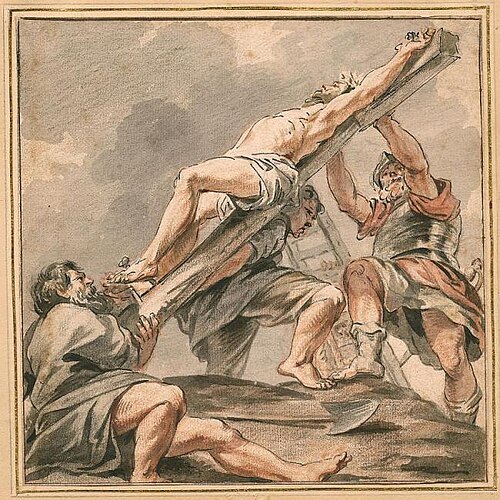 The raising of the cross (Matthew 27: 31-37), 1730, Pierre Paul Rubens