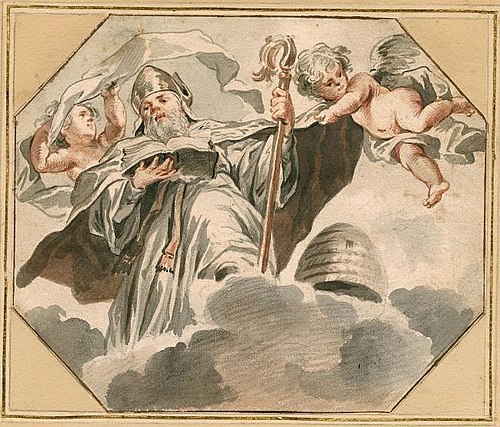Saint Ambrose, 1730, Pierre Paul Rubens
