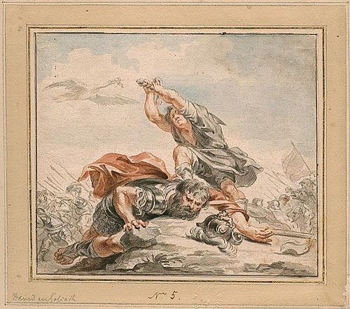David and Goliath (1 Samuel 17:51), 1730, Pierre Paul Rubens