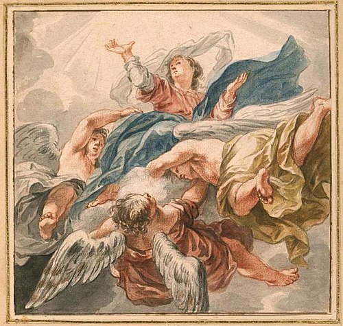 Assumption of the virgin, 1730, Pierre Paul Rubens
