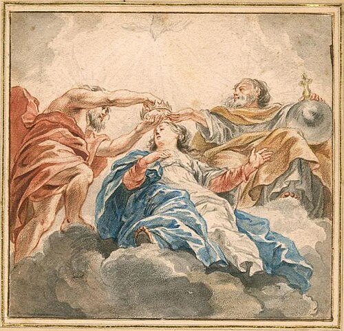 Coronation of the Virgin, 1730, Pierre Paul Rubens