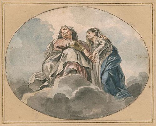 St. Anne and the Virgin, 1730, Pierre Paul Rubens