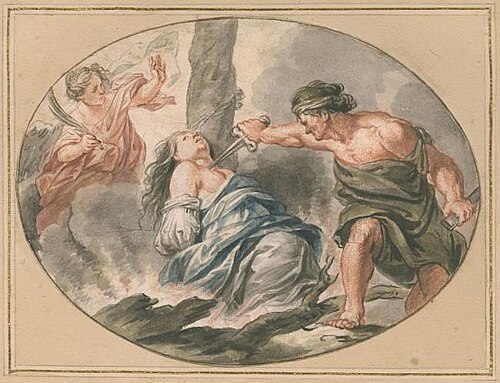 The martyrdom of Saint Lucy, 1730, Pierre Paul Rubens