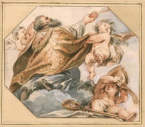 Saint Augustine, 1730, Pierre Paul Rubens