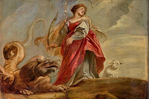 Saint Margaret and the Dragon, 1620, Pierre Paul Rubens