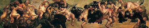 Genii Bearing a Garland, 1633, Pierre Paul Rubens