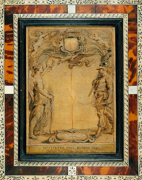 War and Victory (model for a title page), 1634, Peter Paul Rubens