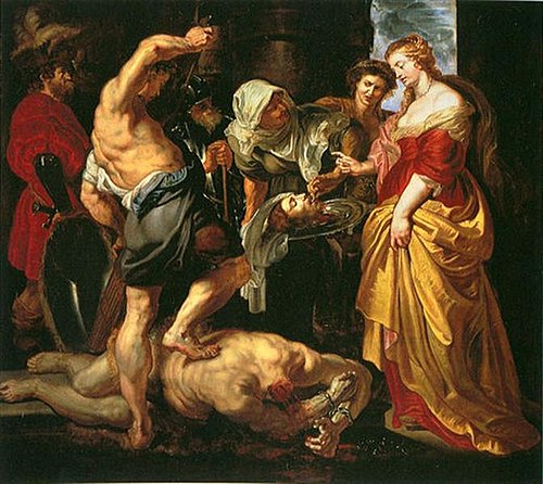 Beheading of John the Baptist as Salome looks on, 1609, Pierre Paul Rubens