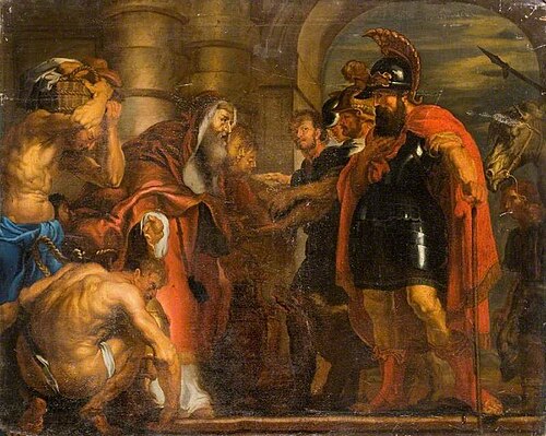The Meeting of Abraham and Melchisedech, , Pierre Paul Rubens