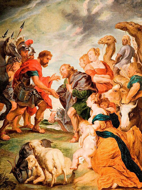 The Meeting of Esau and Jacob, , Peter Paul Rubens