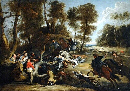 A Boar Hunt, , Pierre Paul Rubens