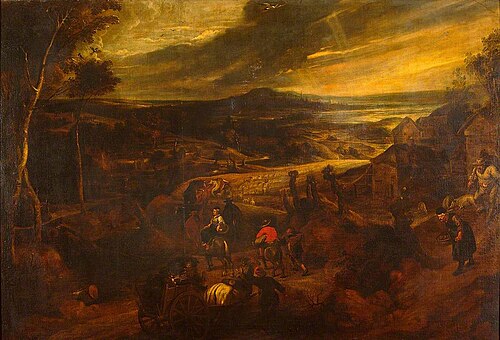 Landscape with Peasants, , Pierre Paul Rubens