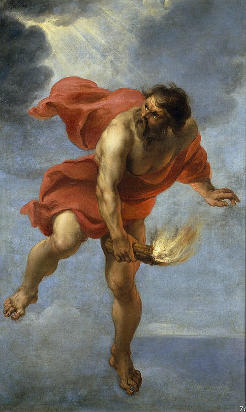 Prometheus Carrying Fire, 1636, Pierre Paul Rubens