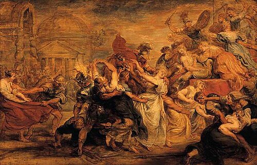 The Rape of the Sabines, 1635, Pierre Paul Rubens