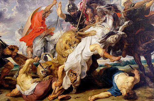 Chasse au lion, 1621, Pierre Paul Rubens