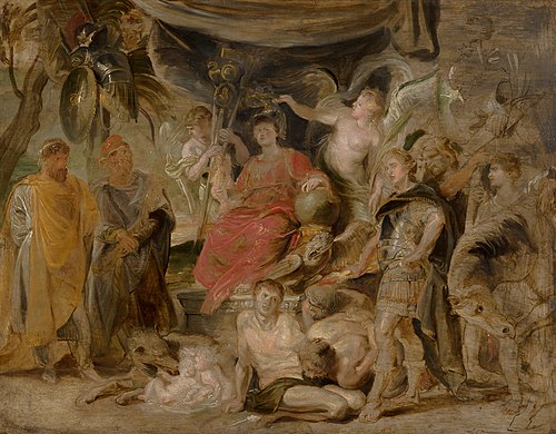 The Triumph of Rome: The Youthful Emperor Constantine Honouring Rome, 1622, Pierre Paul Rubens