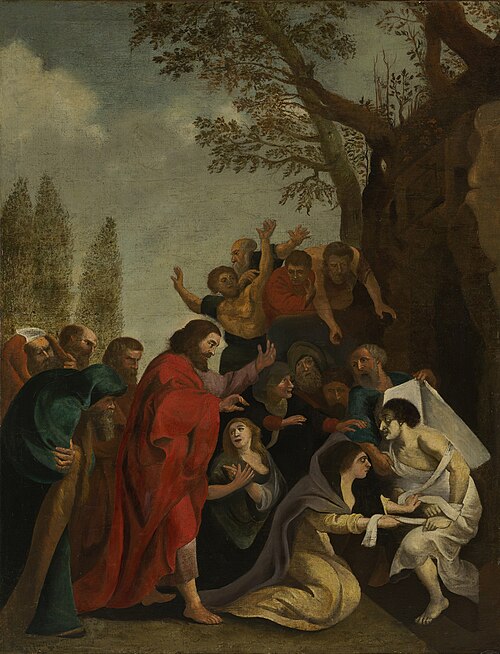 The raising of Lazarus (copy), 1700, Pierre Paul Rubens