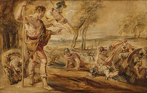 Cadmus sowing dragon's teeth, 1650, Pierre Paul Rubens