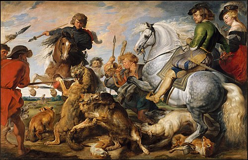 La Chasse au loup et au renard, 1616, Pierre Paul Rubens