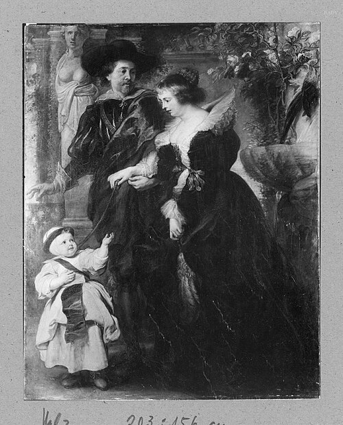 Rubens, His Wife Helena Fourment (1614–1673), and One of Their Children, 1635, Pierre Paul Rubens