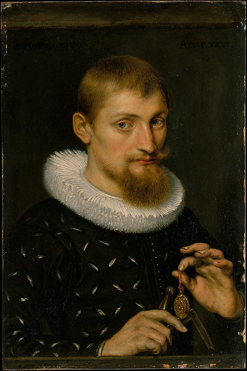 Portrait of a Man, Possibly an Architect or Geographer, 1597, Pierre Paul Rubens