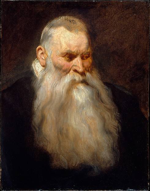 Study Head of an Old Man with a White Beard, 1617, Pierre Paul Rubens