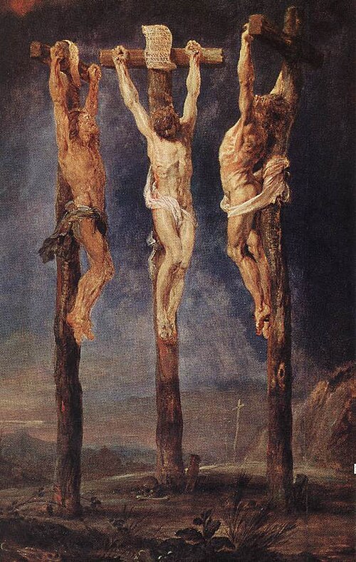 The Three Crosses, 1620, Pierre Paul Rubens