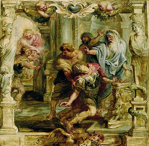 The Death of Achilles, 1630, Pierre Paul Rubens