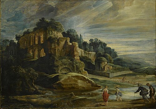 Paysage avec les ruines du mont Palatin, 1615, Pierre Paul Rubens
