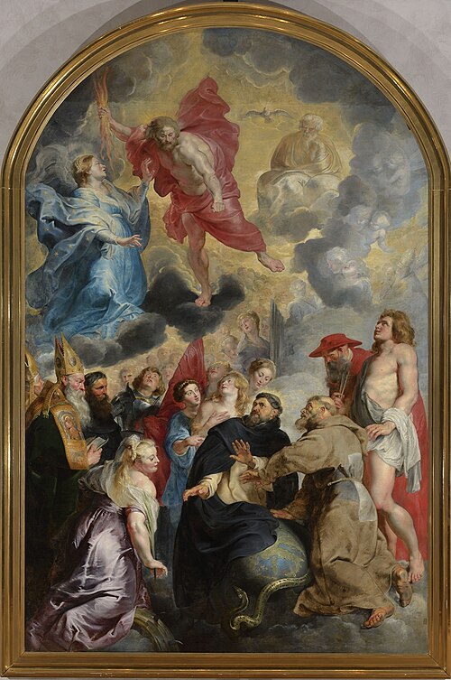 Saint Dominique et Saint François préservant le monde de la colère du Christ, 1620, Pierre Paul Rubens