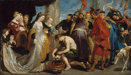 La Reine Thomyris fait plonger la tête de Cyrus dans un vase plein de sang, 1909, Pierre Paul Rubens