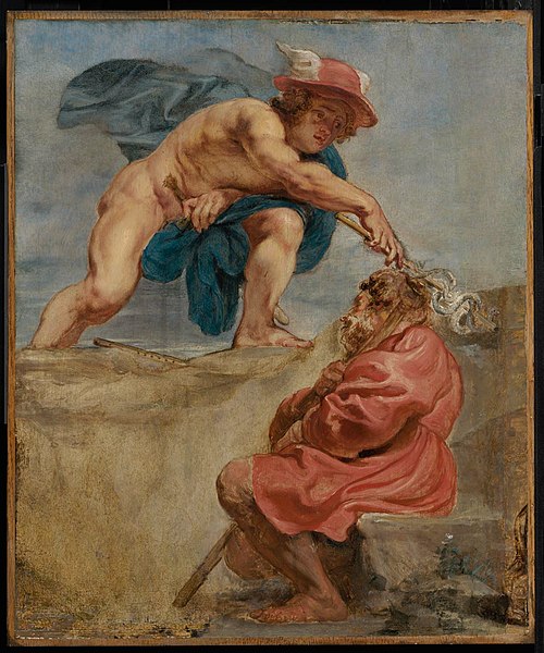 Mercury and a Sleeping Herdsman, 1632, Pierre Paul Rubens