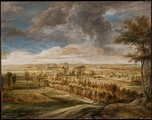 Landscape with an Avenue of Trees, 1635, Pierre Paul Rubens