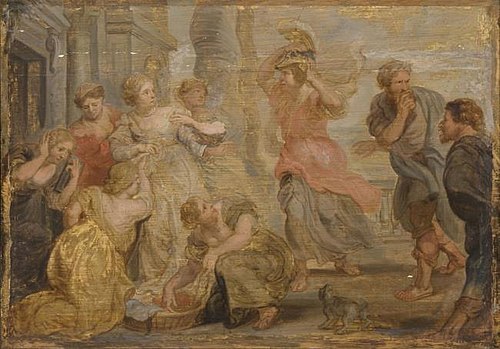 Achilles Discovered among the Daughters of Lycomedes, 1717, Pierre Paul Rubens