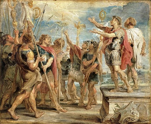 The Emblem of Christ Appearing to Constantine, 1622, Pierre Paul Rubens