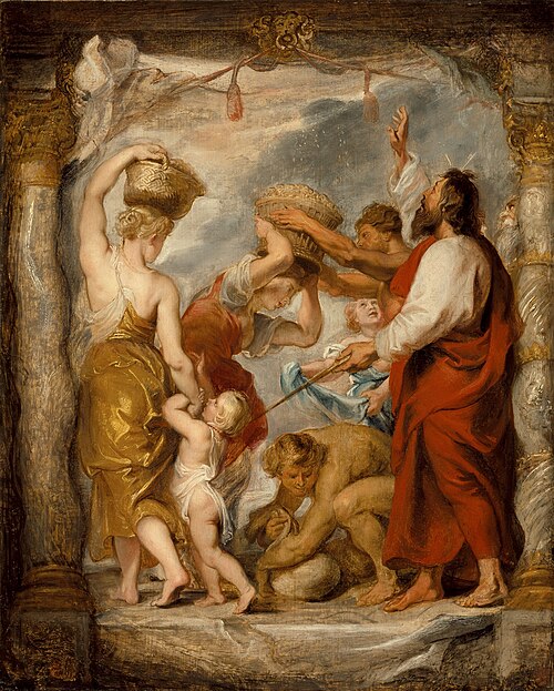 The Israelites Gathering Manna in the Desert, 1626, Pierre Paul Rubens