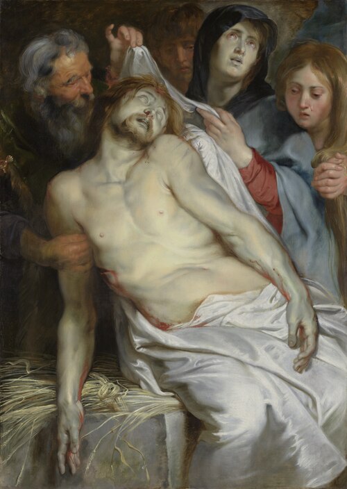 Lamentation (central panel of the Epitaph of Jan Michielsen and his Wife Maria Maes), 1618, Pierre Paul Rubens