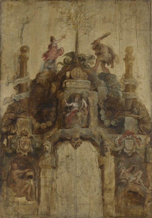 The Arch of the Mint (front), 1635, Peter Paul Rubens