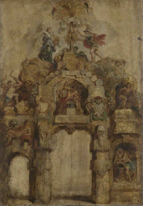 The Arch of Honor of the Mint (reverse), 1635, Peter Paul Rubens