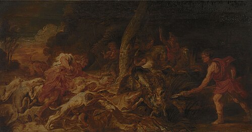 La Chasse au sanglier de Calédonie, 1618, Pierre Paul Rubens