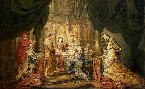Vision of St Ildefonso, 1630, Pierre Paul Rubens