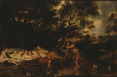 Landscape with Cymon and Iphigenia, 1630, Pierre Paul Rubens