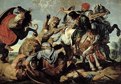 La Chasse au lion, 1616, Pierre Paul Rubens