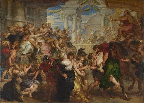 Enlèvement des Sabines, 1635, Pierre Paul Rubens